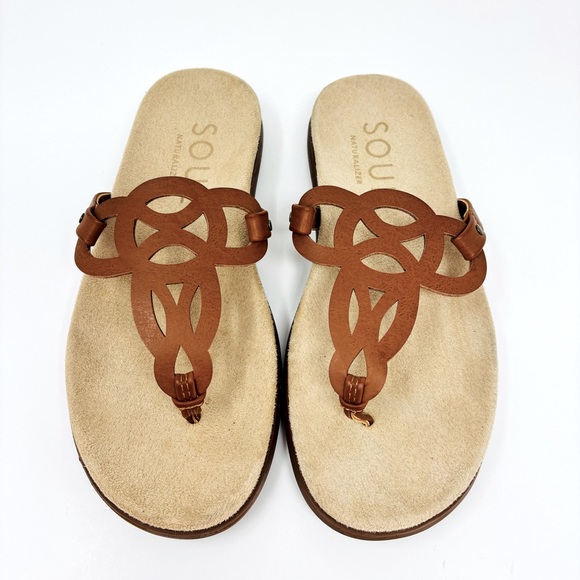 SOUL NATURALIZER JaniceToffee Cutout Slip On Thong Comfort Sandals - Picture 1 of 6